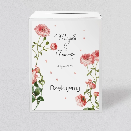 Pudełko na koperty i pieniądze Biały Czas - Motyw 5