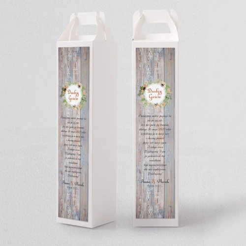 Pudełko na alkohol Rustical Motyw 18