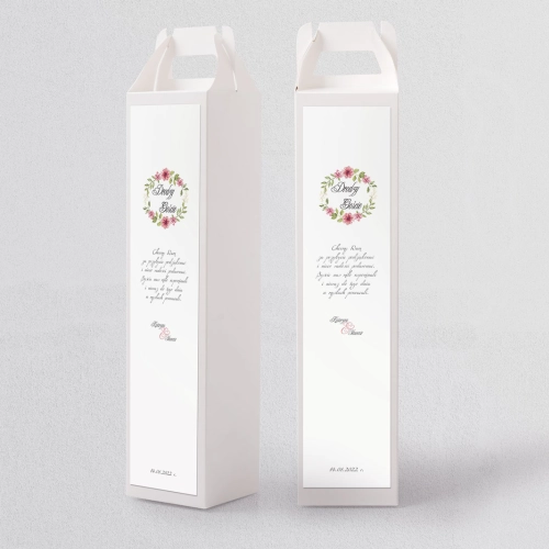 Pudełko na alkohol Akwarelowe Wianki Motyw 6