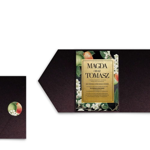 Zaproszenia ślubne w Etui Amore - Motyw 4