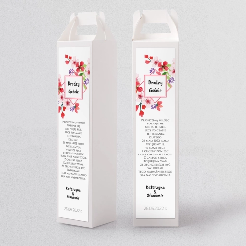 Pudełko na alkohol Bukiety Motyw 17