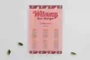 Plan stołów weselnych na płótnie Retro Style Motyw 2