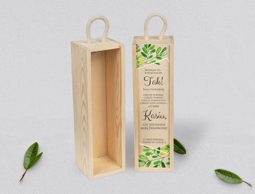 Prośba o Świadkowanie - SNW naturalna Flowers & Frame Motyw 3