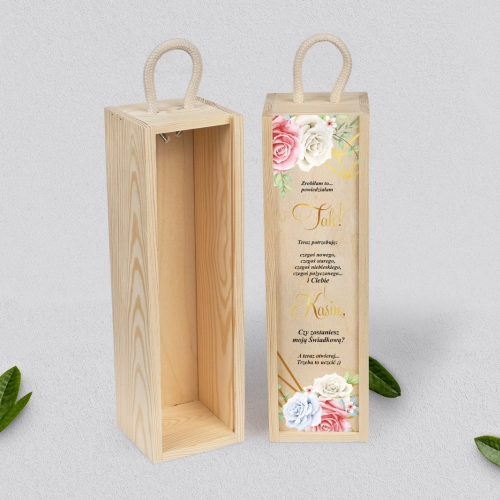 Prośba o Świadkowanie - SNW naturalna Geometryczne Serce - Motyw 3