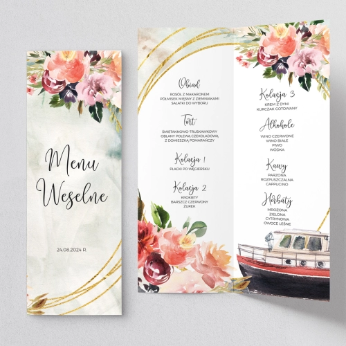 Menu Weselne Spring Love - Motyw 7