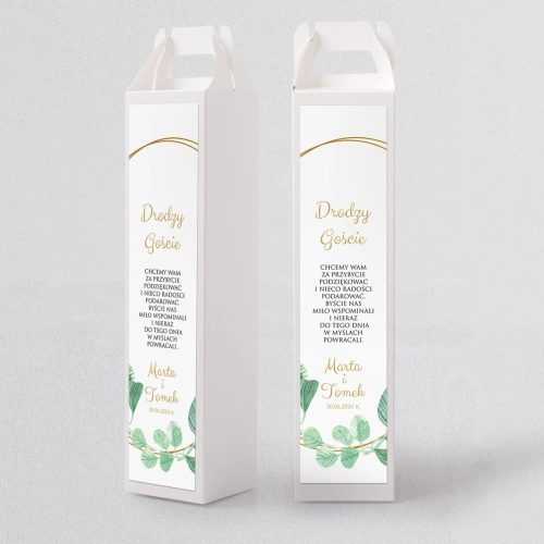 Pudełko na alkohol Liście Motyw 6