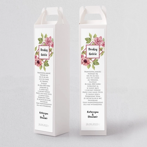 Pudełko na alkohol Bukiety Motyw 15