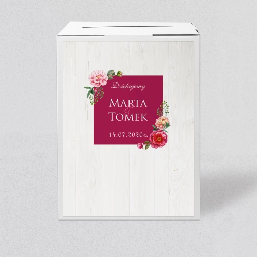 Pudełko na koperty i pieniądze Biała Stodoła - Motyw 2