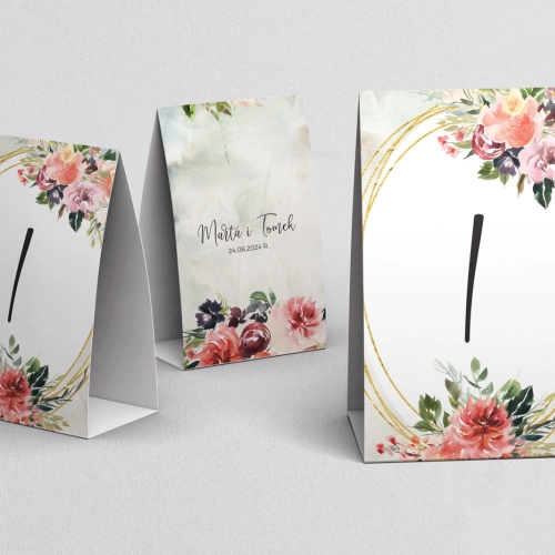 Numerki na stół Spring Love Motyw 3