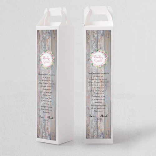 Pudełko na alkohol Rustical Motyw 6