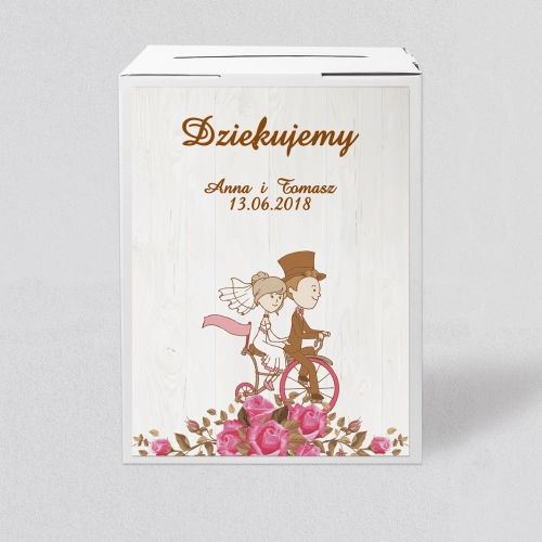 Pudełko na koperty i pieniądze Naturalna Miłość Motyw 11