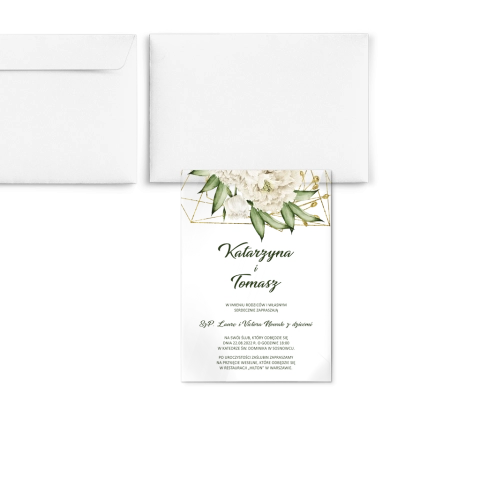 Zaproszenia ślubne Modena - Akrylowe Motyw 3