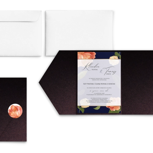 Zaproszenia ślubne w etui Loveletter - motyw 5