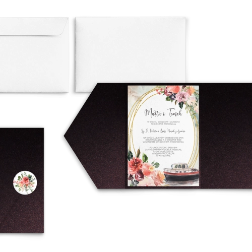 Zaproszenia ślubne w etui Spring Love - motyw 7