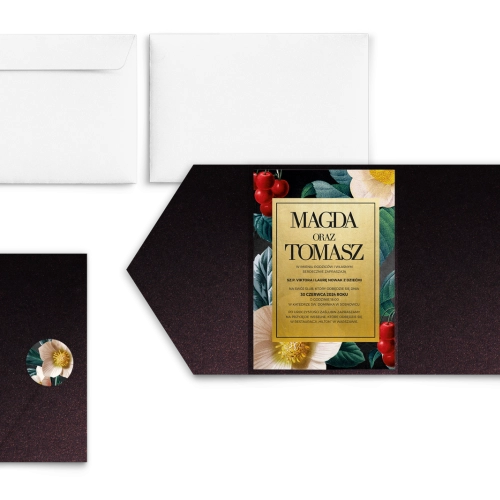 Zaproszenia ślubne w Etui Amore - Motyw 1