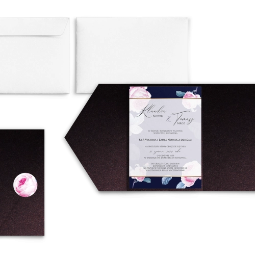 Zaproszenia ślubne w etui Loveletter - motyw 3