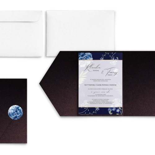 Zaproszenia ślubne w etui Loveletter - motyw 4