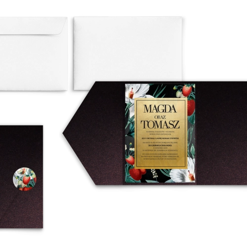 Zaproszenia ślubne w Etui Amore - Motyw 3