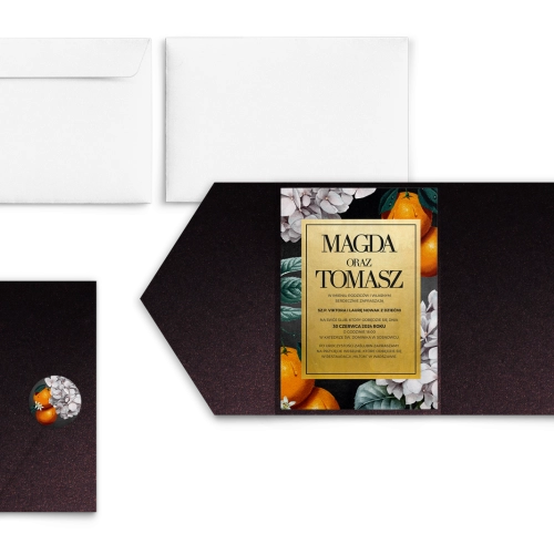 Zaproszenia ślubne w Etui Amore - Motyw 2