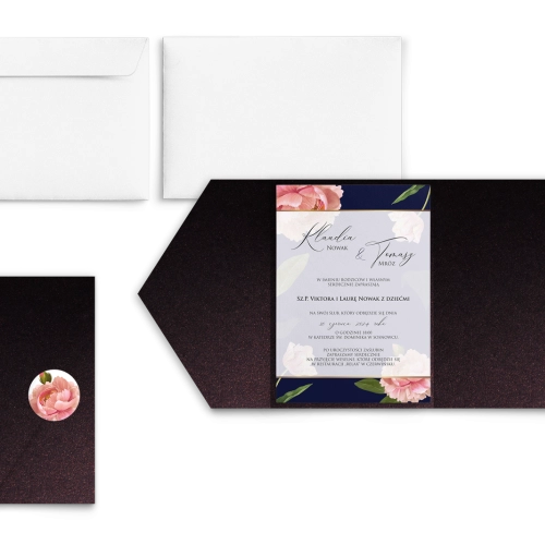Zaproszenia ślubne w etui Loveletter - motyw 6
