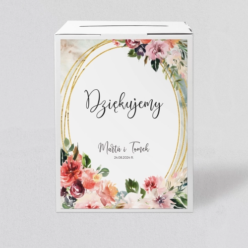 Pudełko na koperty i pieniądze Spring Love Motyw 2