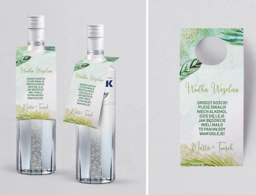 Zawieszka na alkohol oczko Tropical Motyw 4