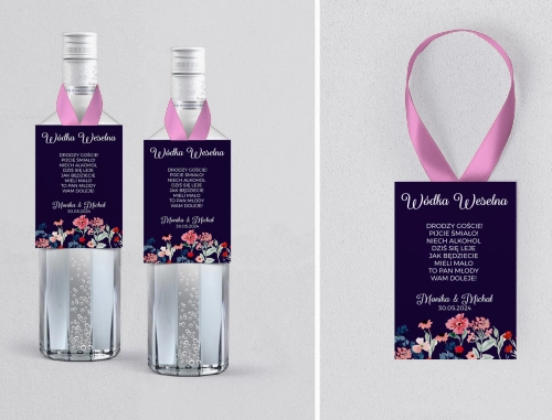 Zawieszka na alkohol Wildflowers - Motyw 1