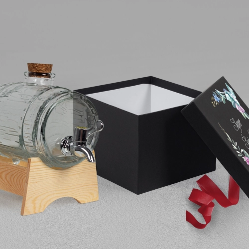 Antałek - opakowanie czarne Akwarelowe Wianki Motyw 8