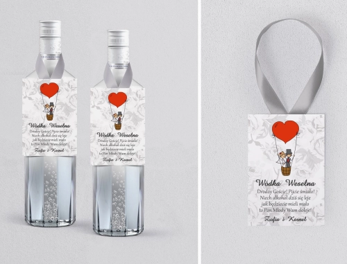 Zawieszka na alkohol Zakochani - Motyw 4