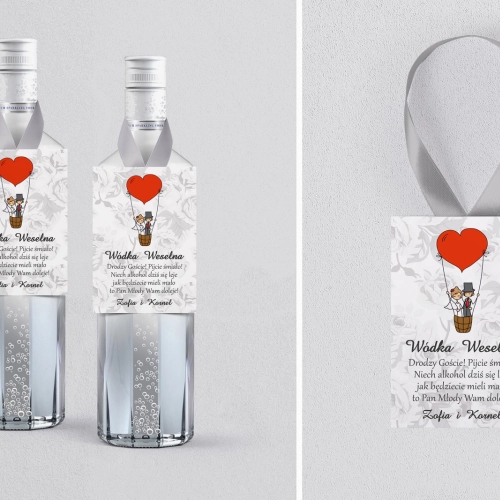 Zawieszka na alkohol Zakochani - Motyw 4