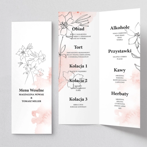 Menu Weselne Julietta - Motyw 2