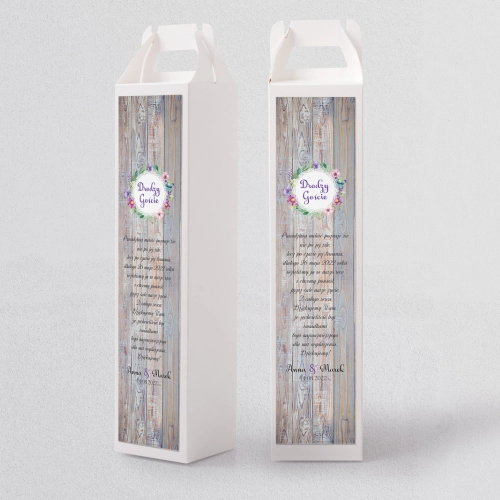 Pudełko na alkohol Rustical Motyw 9