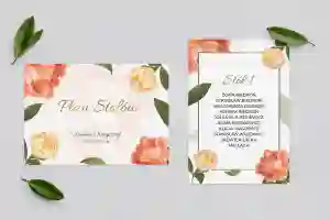 Plan Stołów - Karteczka Dream Motyw 5