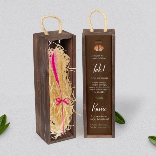 Prośba o Świadkowanie - SNW brązowa Butterflies - Motyw 3