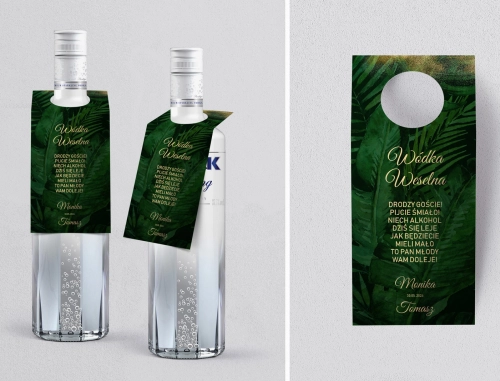 Zawieszka na alkohol oczko Greenery Motyw 2
