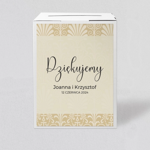 Pudełko na koperty i pieniądze Vintage Motyw 1