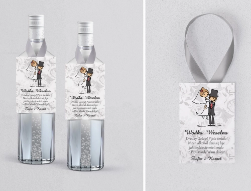 Zawieszka na alkohol Zakochani - Motyw 6