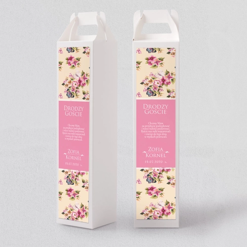 Pudełko na alkohol Kwiatowe Pole Motyw 5