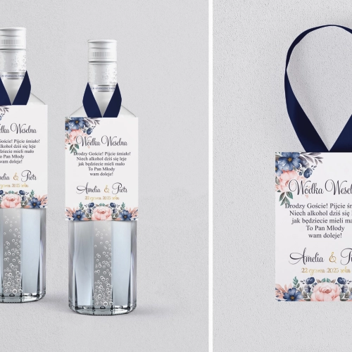 Zawieszka na alkohol Geometryczne Serce - Motyw 2