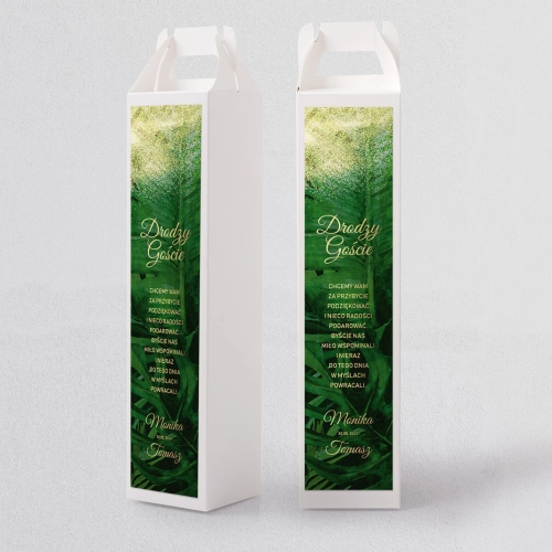 Pudełko na alkohol Greenery Motyw 2