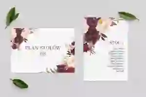 Plan Stołów - Karteczka Fabello Motyw 2