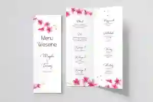Menu Weselne Biały Czas - Motyw 3