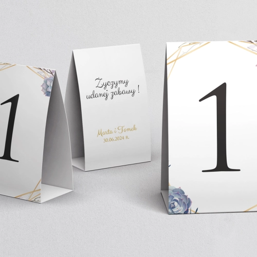 Numerki na stół Flowers & Frame Motyw 6