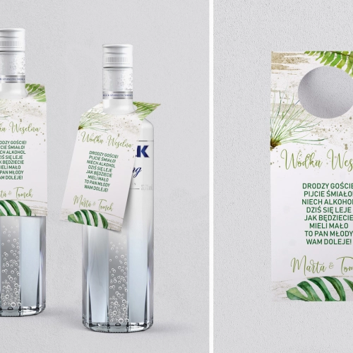 Zawieszka na alkohol oczko Tropical Motyw 1