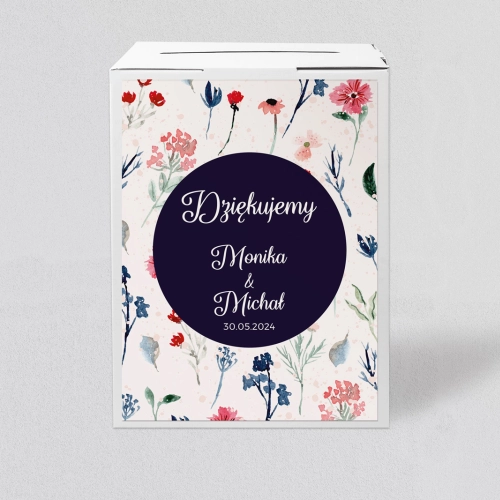 Pudełko na koperty i pieniądze Wildflowers Motyw 1