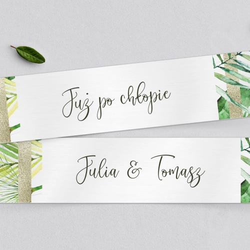 Tablice Rejestracyjne 2 szt. - Tropical Motyw 2