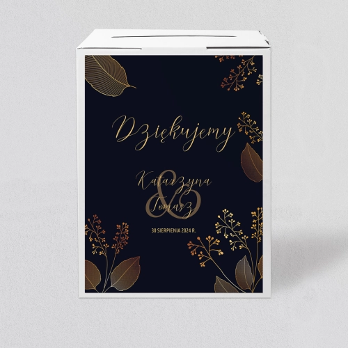 Pudełko na koperty i pieniądze Goldish Motyw 1