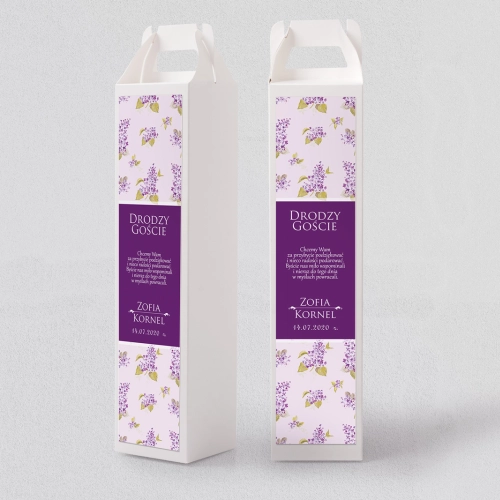 Pudełko na alkohol Kwiatowe Pole Motyw 6