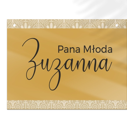 Zawieszka na krzesła - Prostokątna Vintage Motyw 1