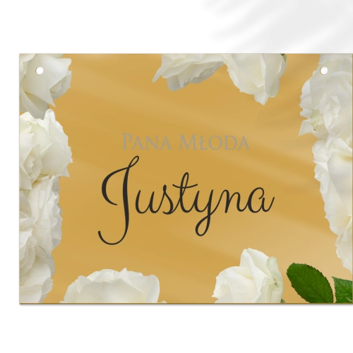 Zawieszka na krzesła - Prostokątna Soft Motyw 4